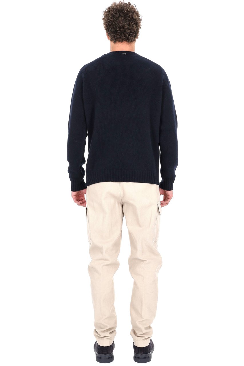 Herno Wool Crewneck Sweater Zwart