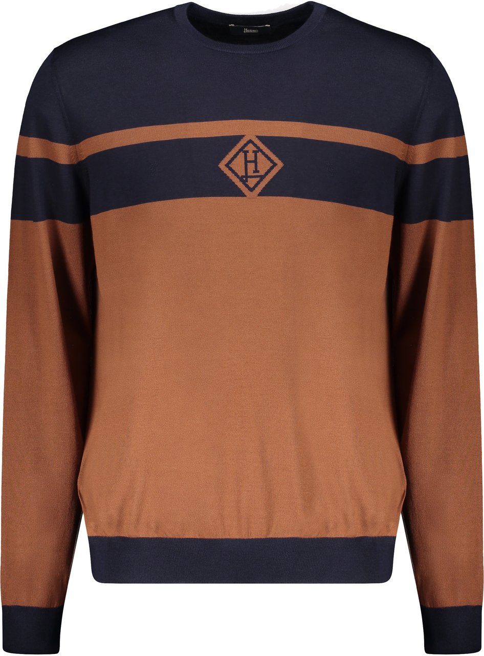 Herno Virgin wool crew-neck pullover Neutraal