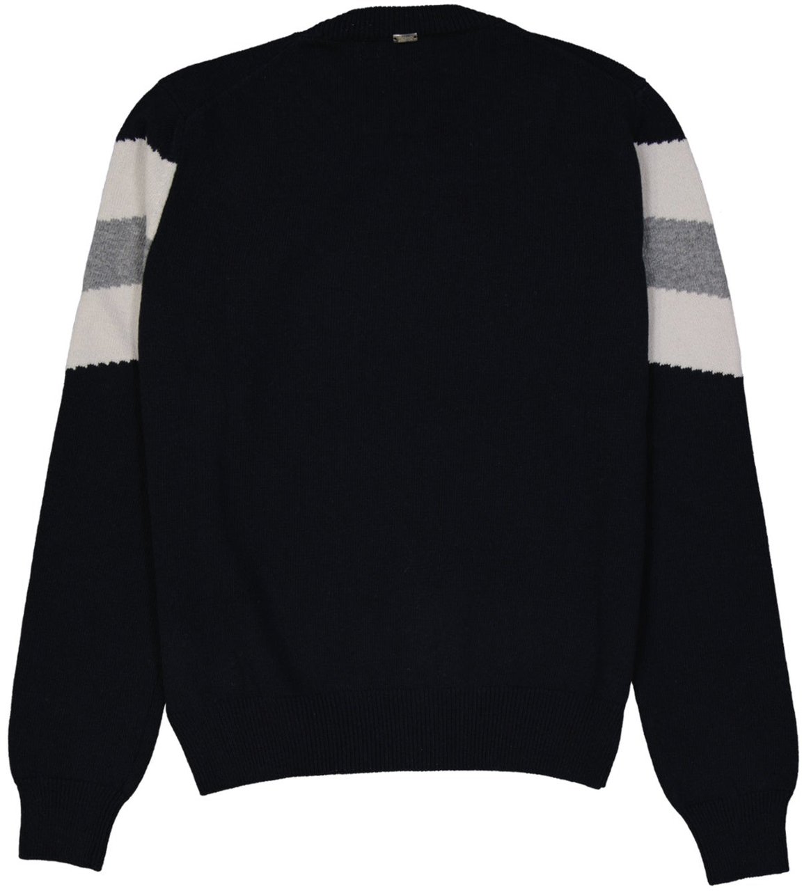 Herno Herno  zigzag-stripe sweater Blauw