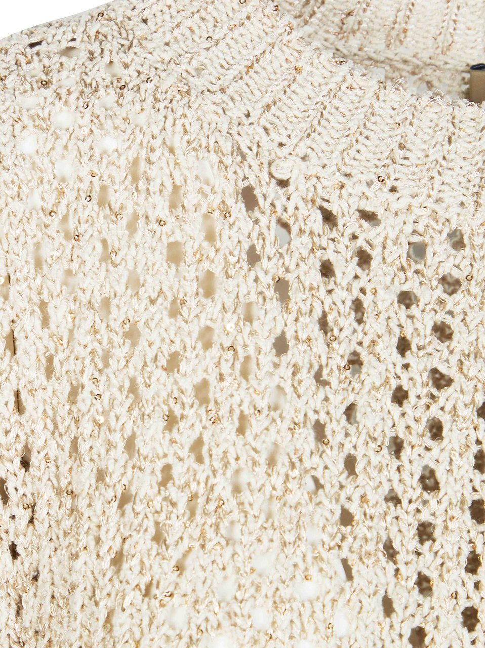 Herno Neutral Open Knit Sleeveless Top Grijs