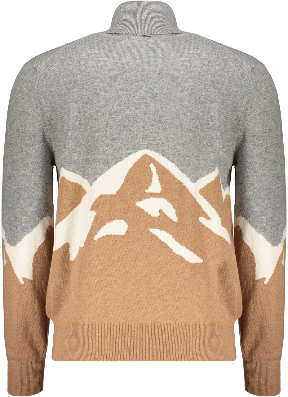 Herno Elegant shirt with mountain design Neutraal