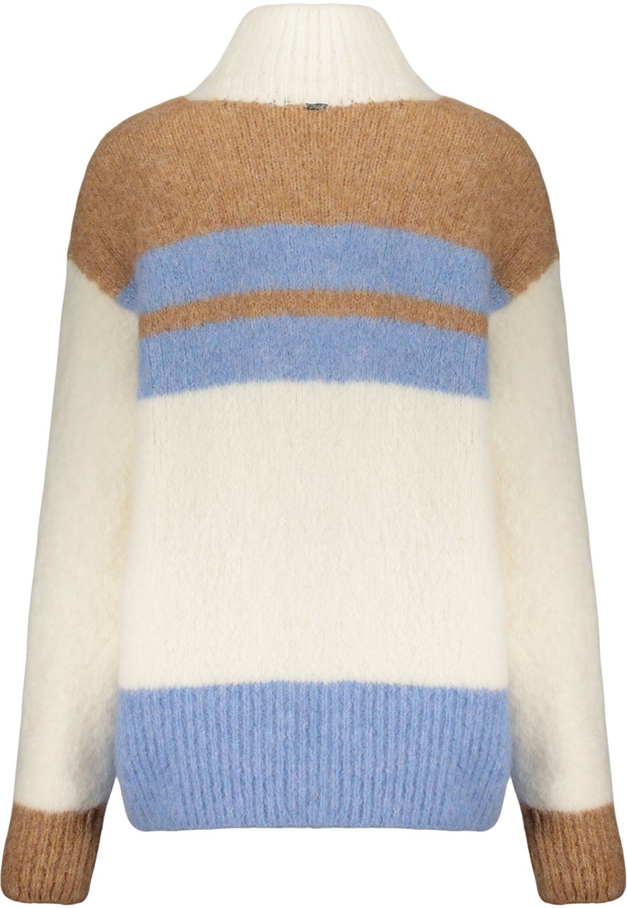 Herno Cozy winter sweater with a high collar Neutraal