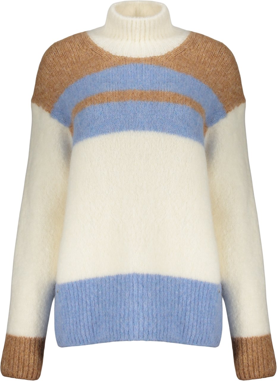 Herno Cozy winter sweater with a high collar Neutraal