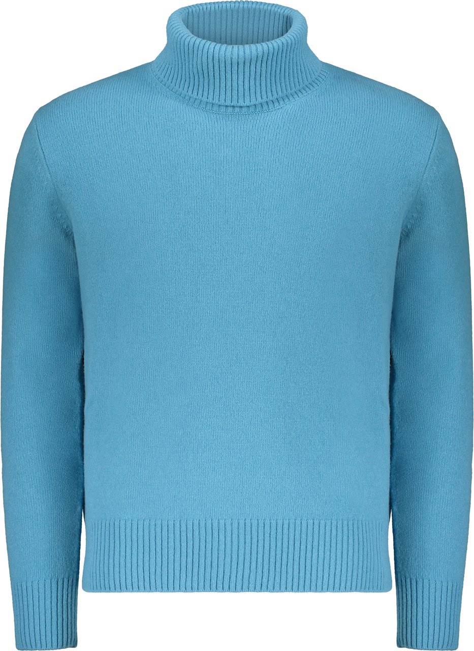 Herno Wool turtleneck sweater Blauw