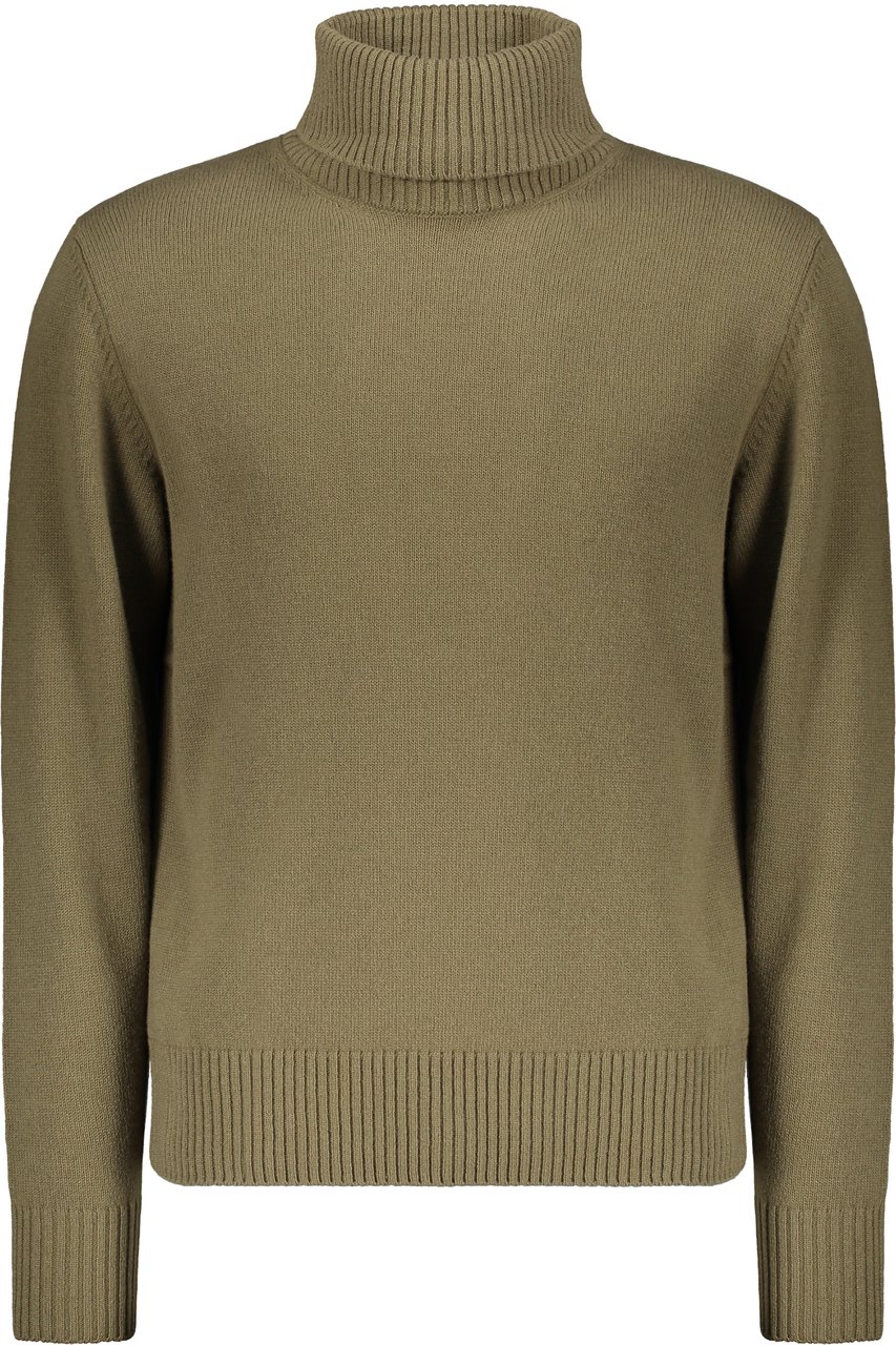 Herno Wool turtleneck sweater Groen