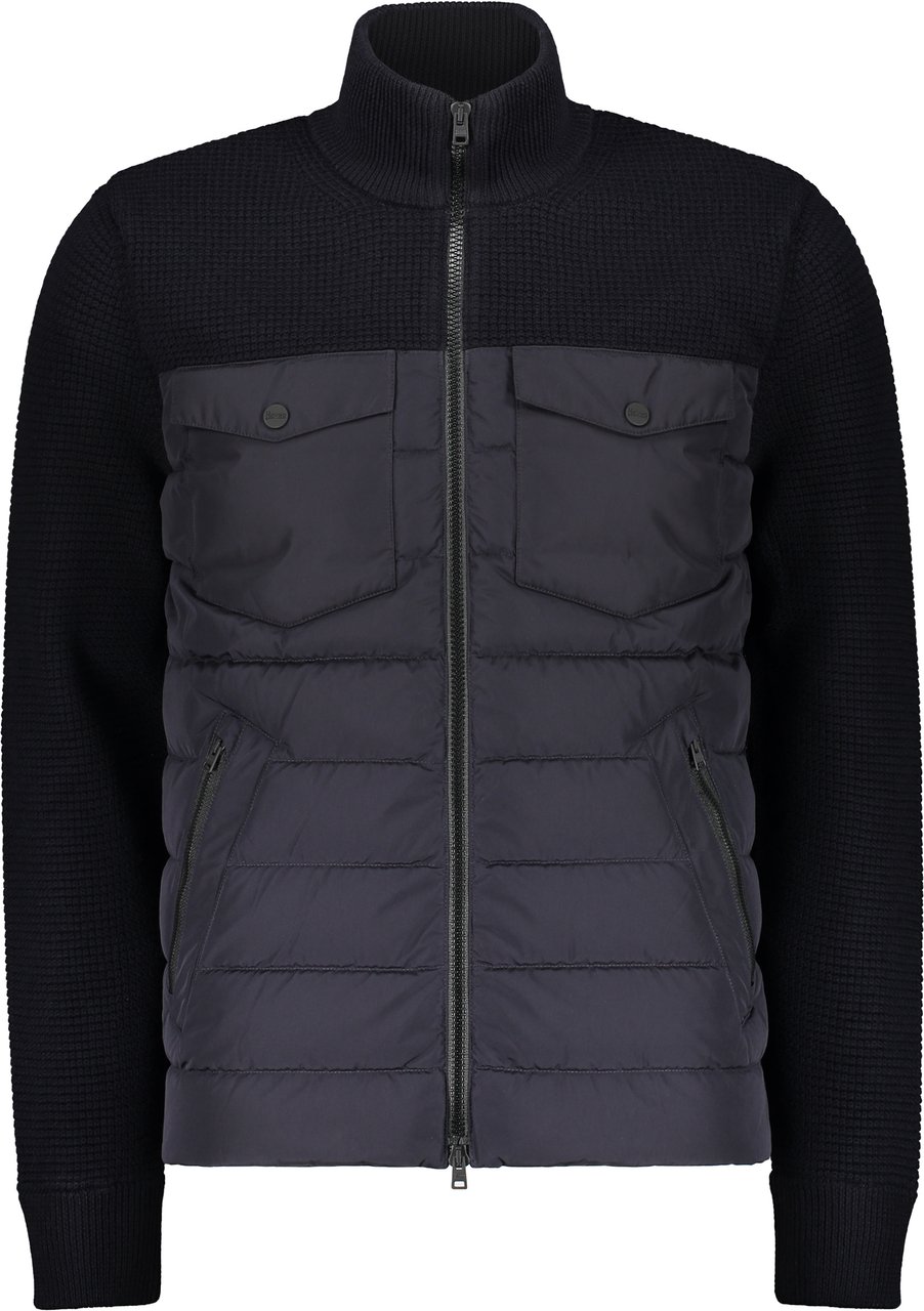 Herno Padded knit jacket Blauw