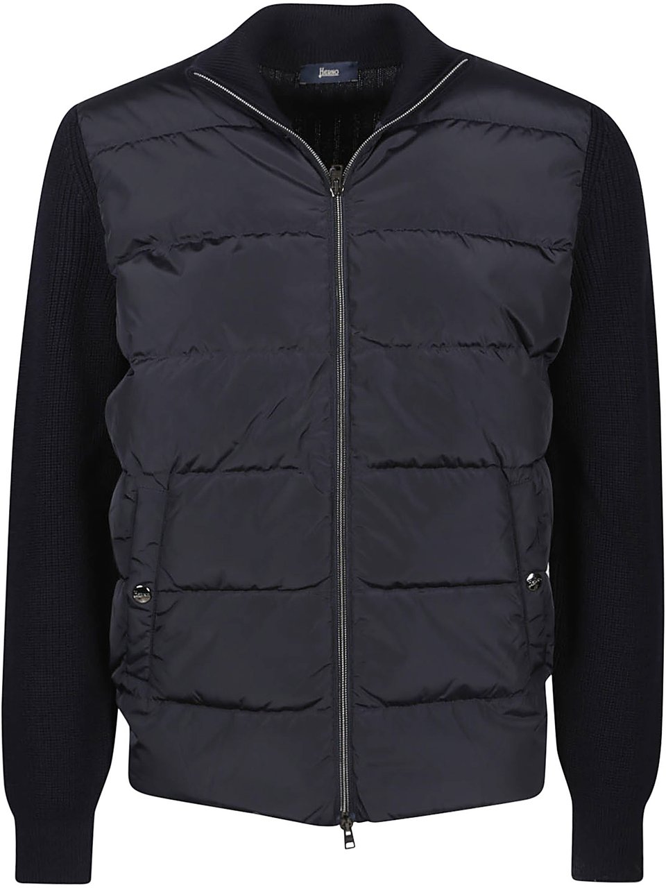 Herno Down Cardigan Blue Blauw