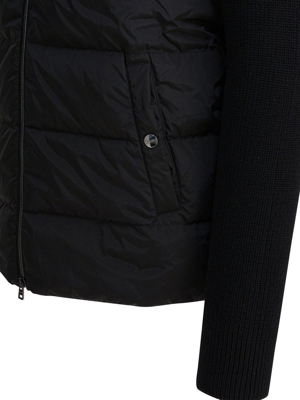 Herno Wool down jacket comforter Zwart