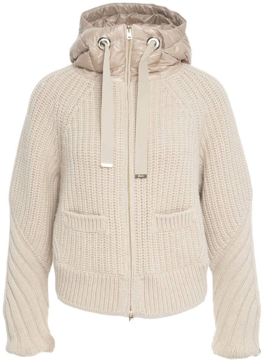 Herno Cardigan con imbottitura Beige