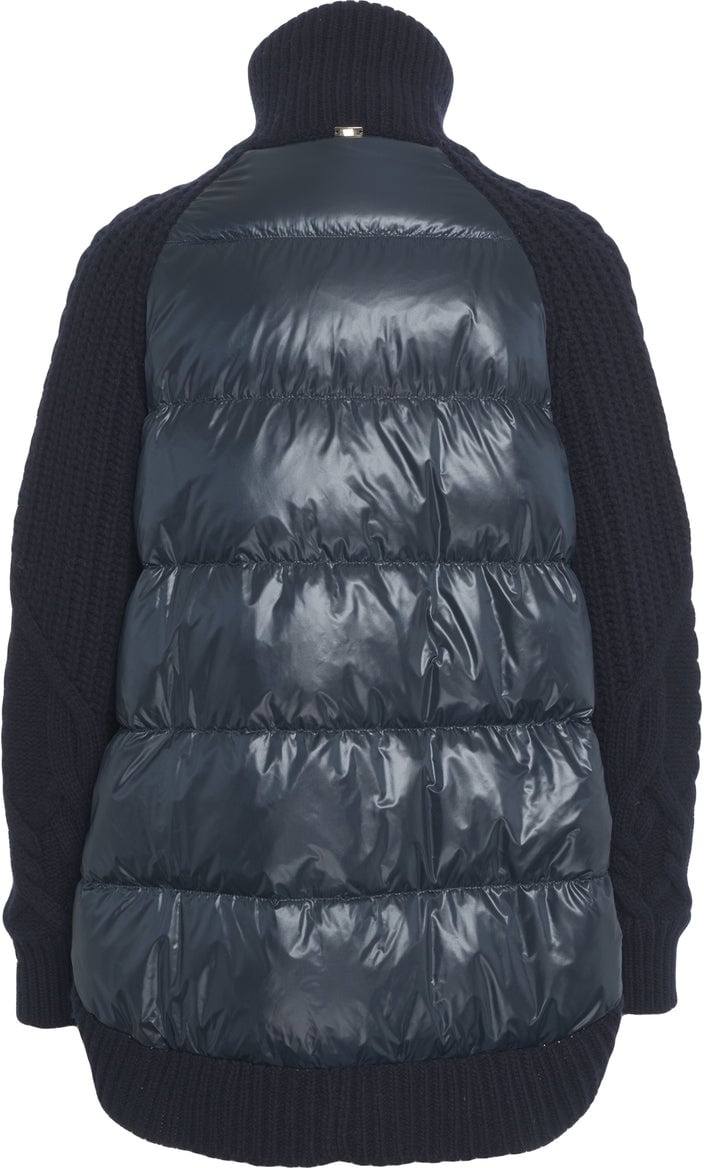 Herno Knit cardigan with zipper Blauw