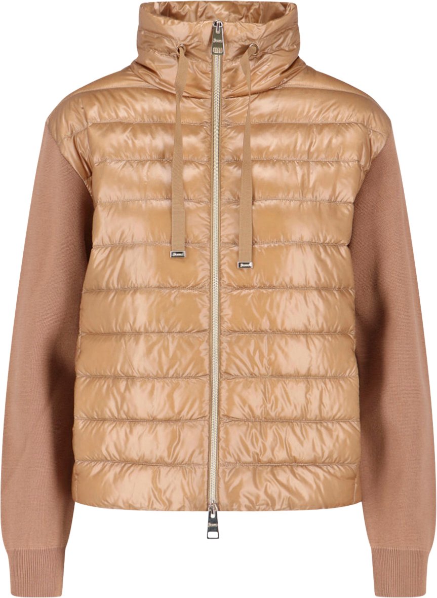 Herno Grey 2.5 L High-Collar Zip Jacket Bruin