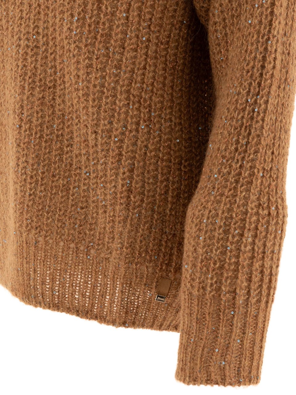Herno Sweater with sequins Bruin