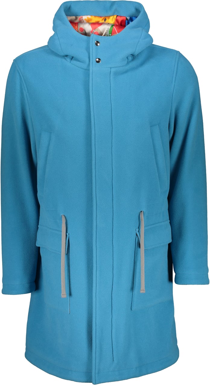 Herno Coat with adjustable hood Blauw