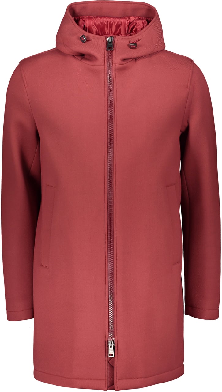 Herno Red jacket with modern hood Rood