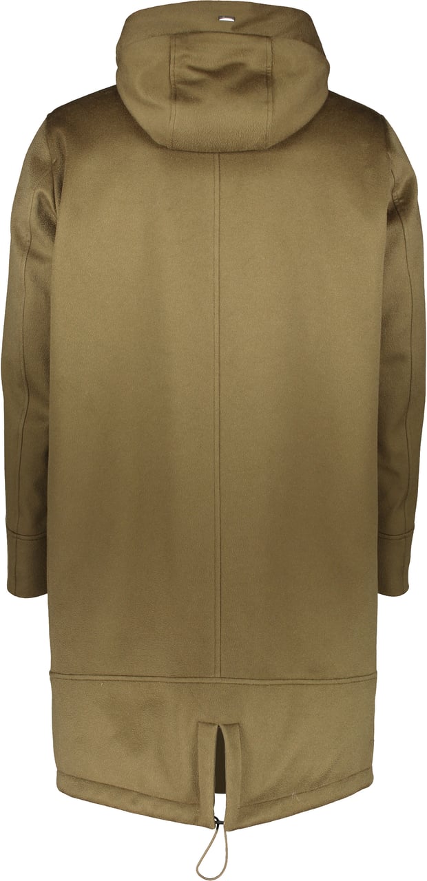 Herno Long jacket olive color Groen