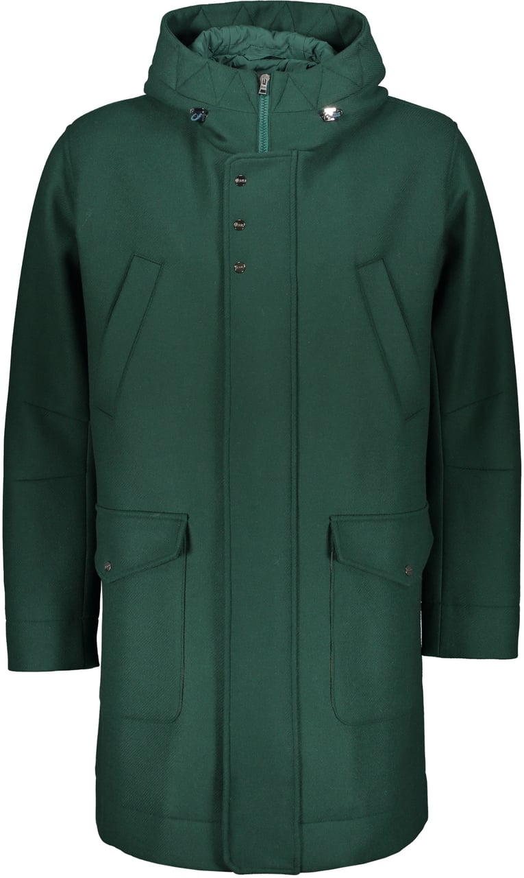 Herno Dark green jacket elegant and functional Groen