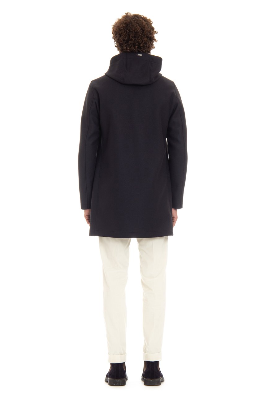 Herno Wool-Scuba Lined Parka Zwart