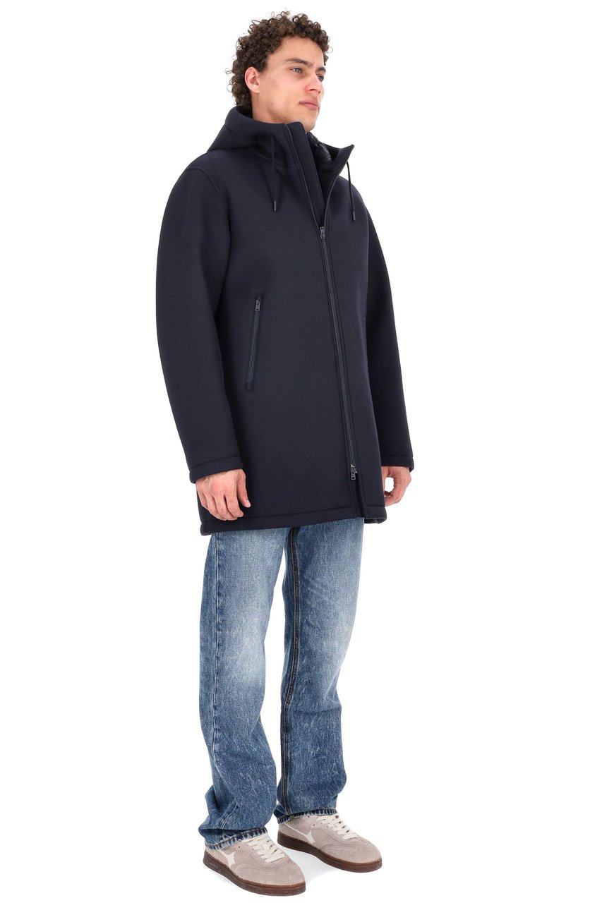 Herno 3-Layer Scuba Parka Jacket Zwart