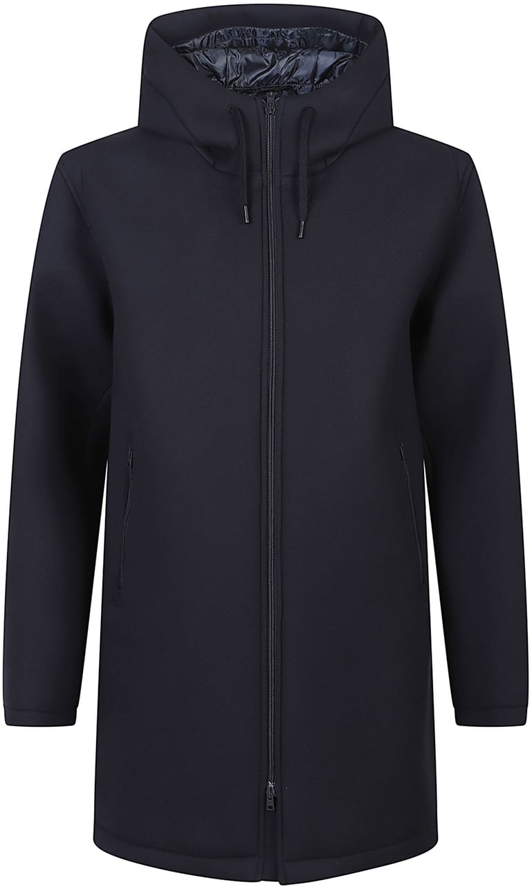 Herno Scuba Long Jacket Blue Blauw