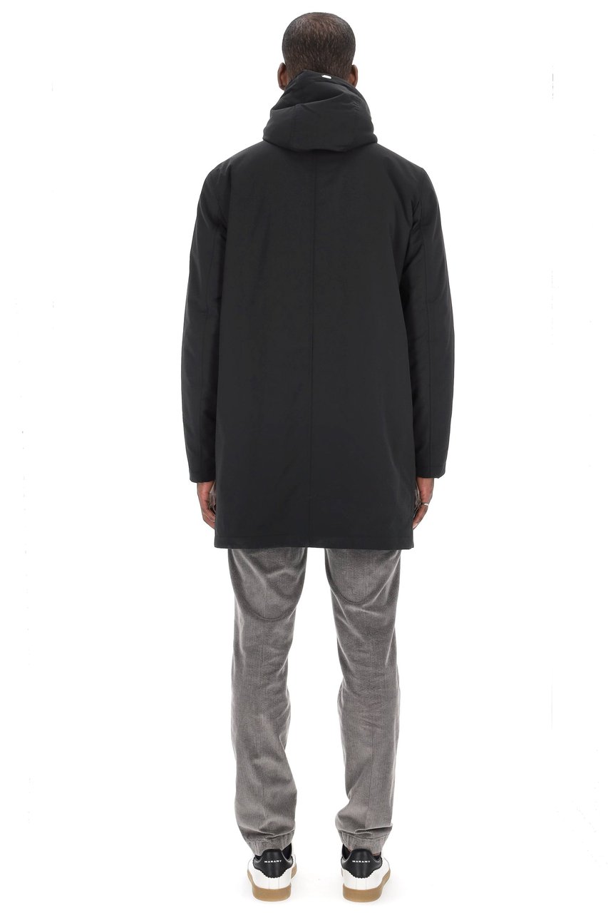Herno Nylon Parka with Sherpa Lining Zwart