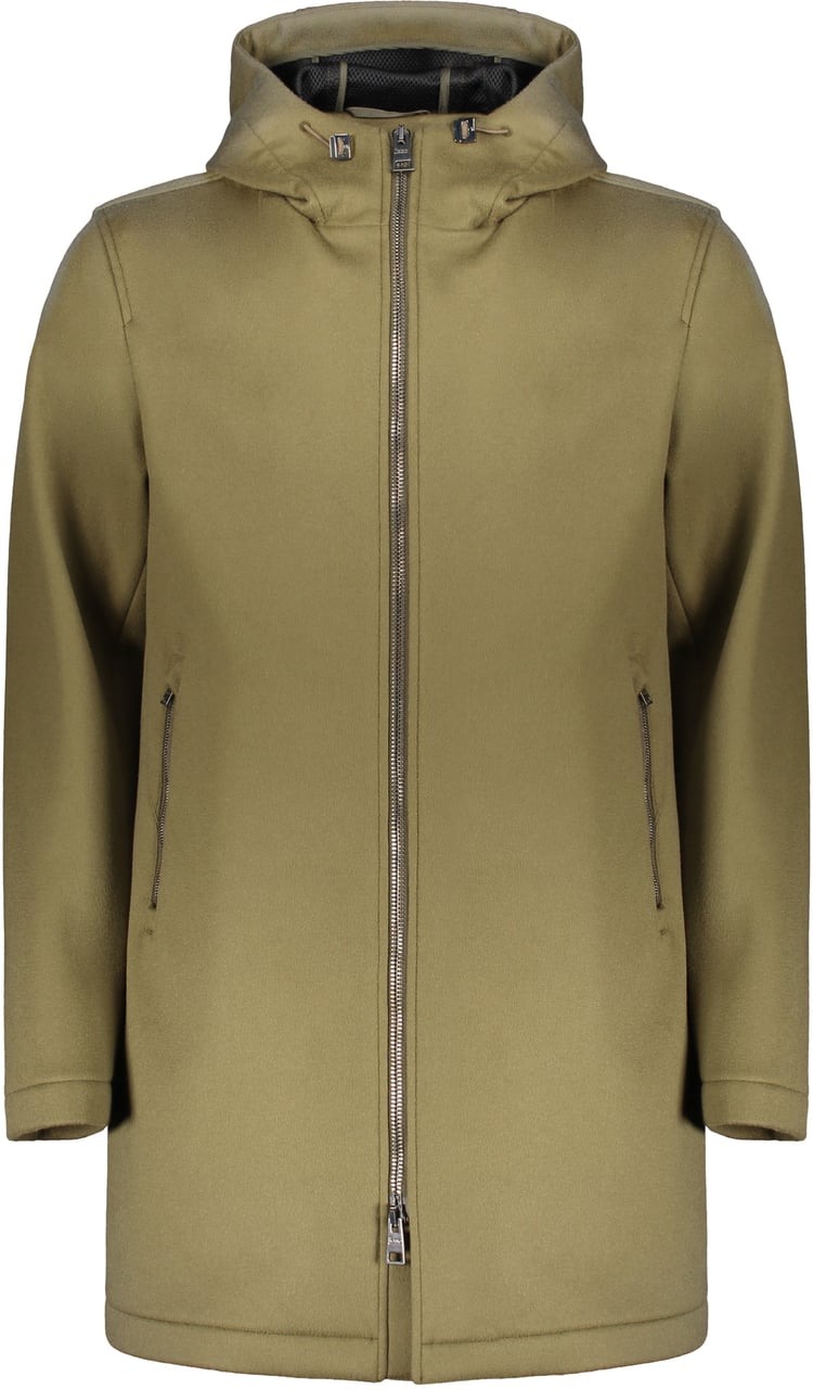 Herno Wool and cashmere jacket Groen
