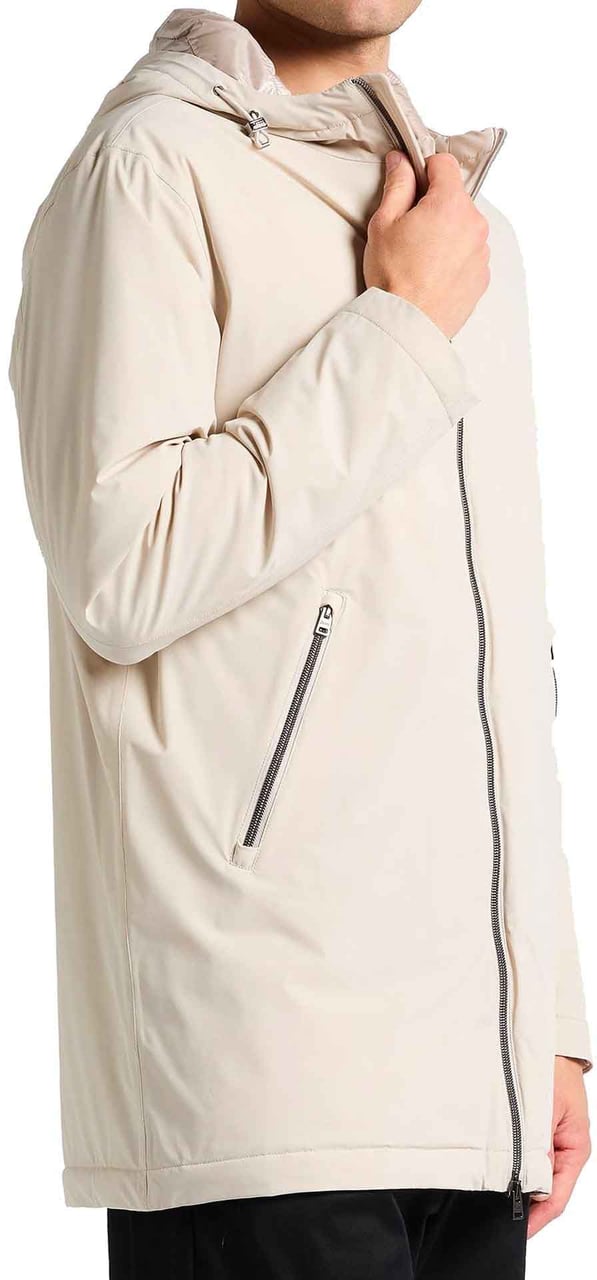 Herno HERNO Hooded Parka Jacket Beige