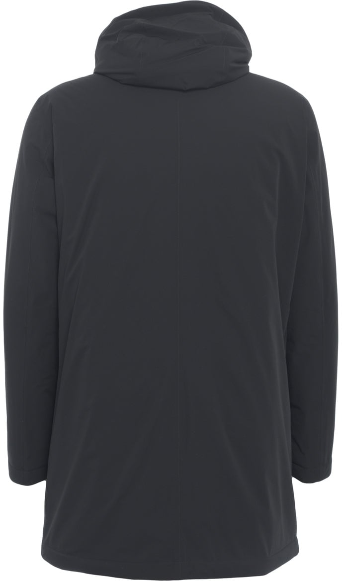 Herno Padded parka with hood Zwart
