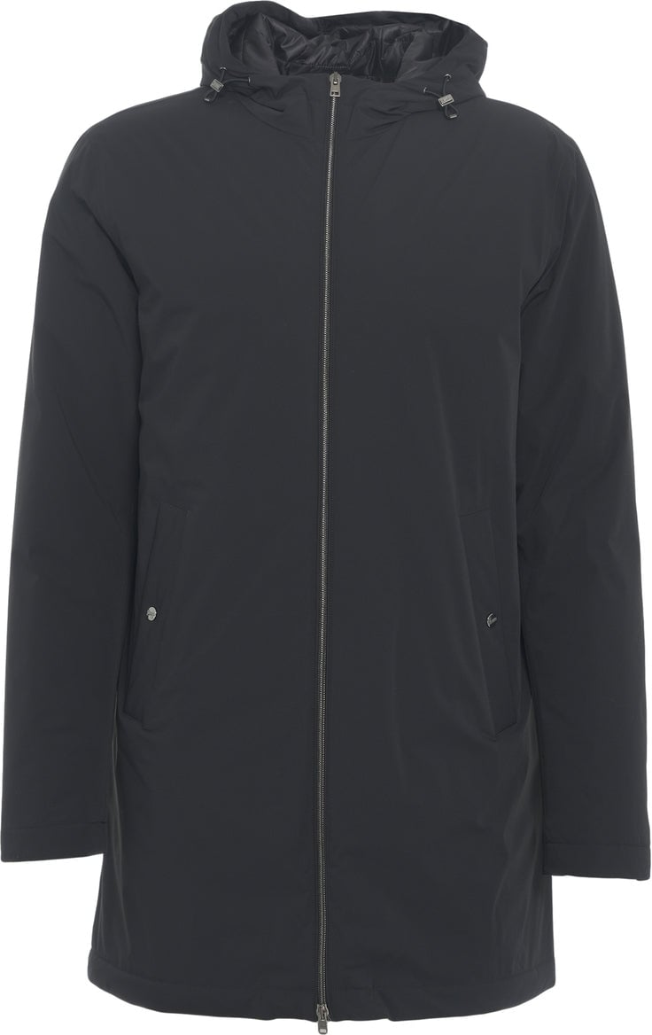 Herno Padded parka with hood Zwart