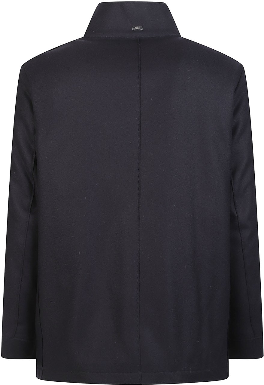 Herno Peacoat Blue Blauw
