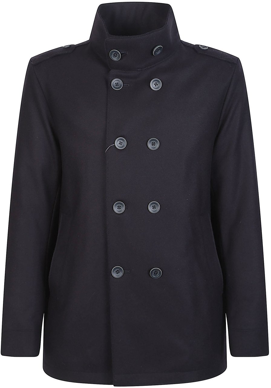 Herno Peacoat Blue Blauw