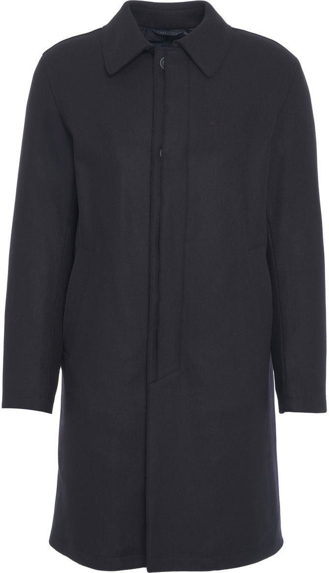 Herno Wool coat Blauw