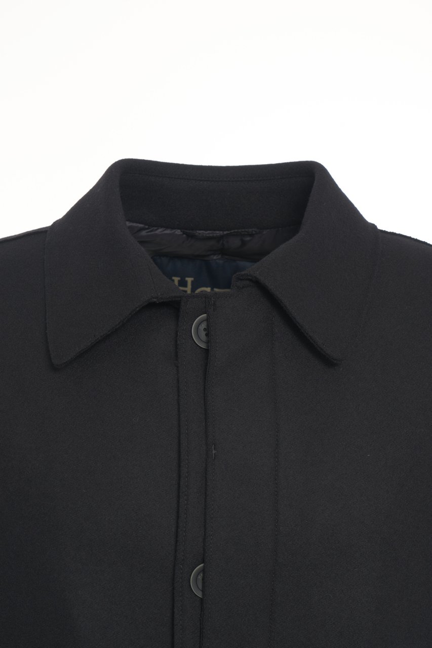 Herno Wool coat Zwart