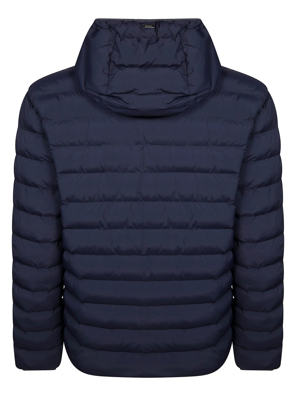 Herno Packable Black Bomber Jacket With Quilted Design Zwart