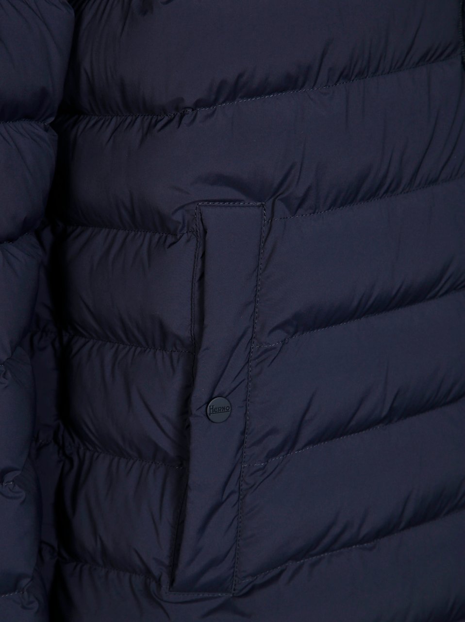 Herno Packable Black Bomber Jacket With Quilted Design Zwart