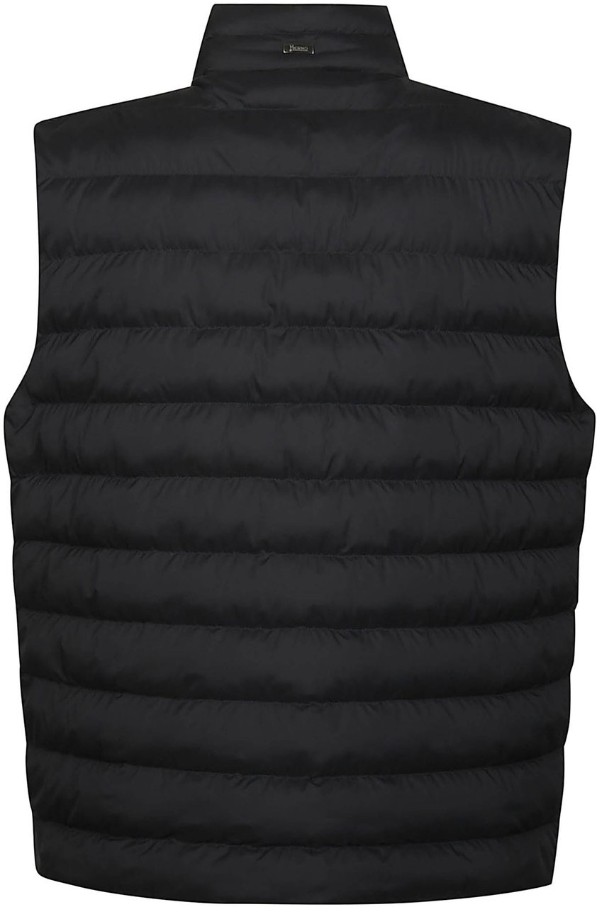 Herno Lo Smanicato Legend Vest Blue Blauw