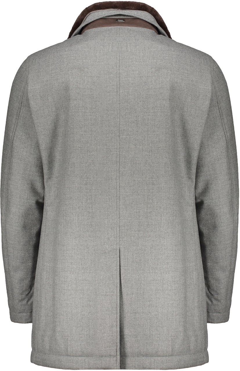Herno Double-breasted gray elegant jacket Grijs