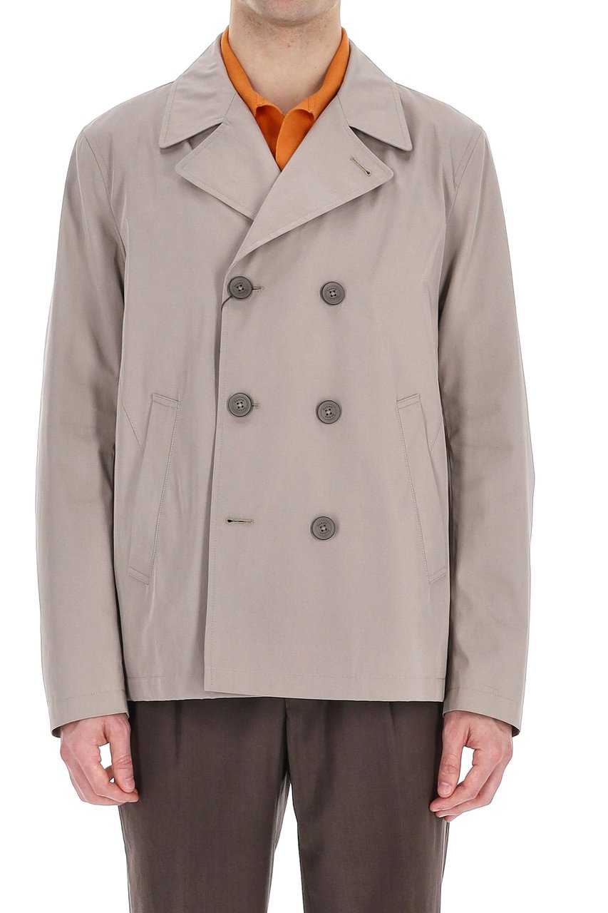 Herno Rain Collection Cotton Peacoat Grijs