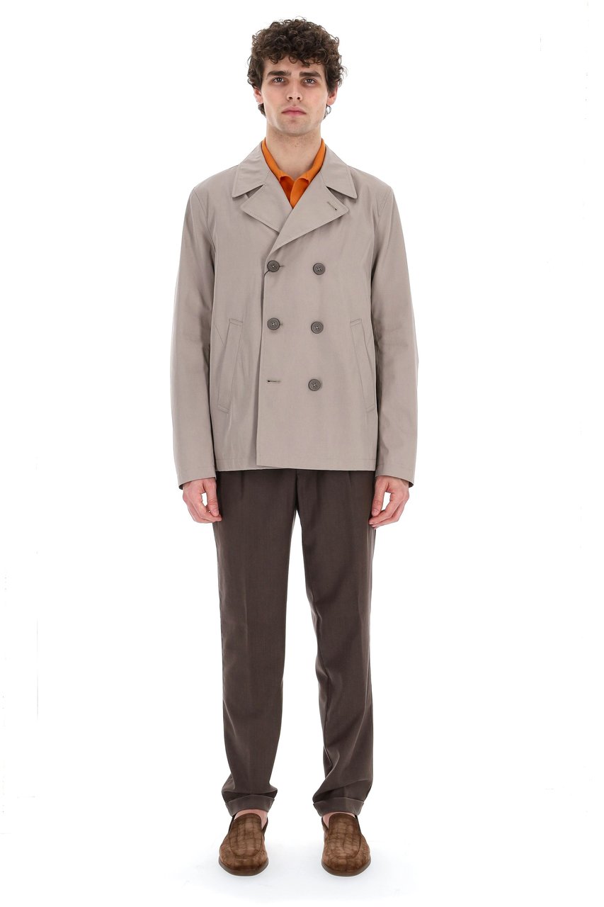 Herno Rain Collection Cotton Peacoat Grijs