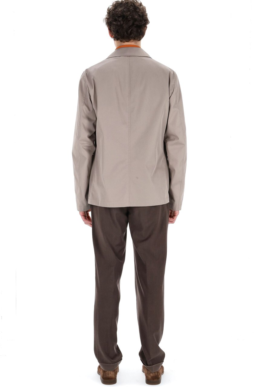Herno Rain Collection Cotton Peacoat Grijs
