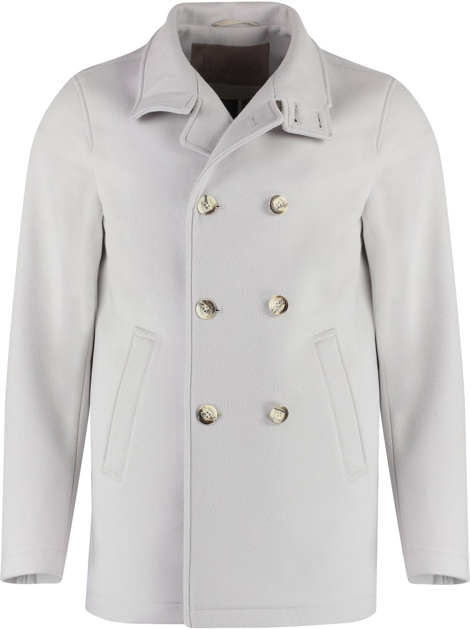 Herno Wool and cashmere coat Neutraal