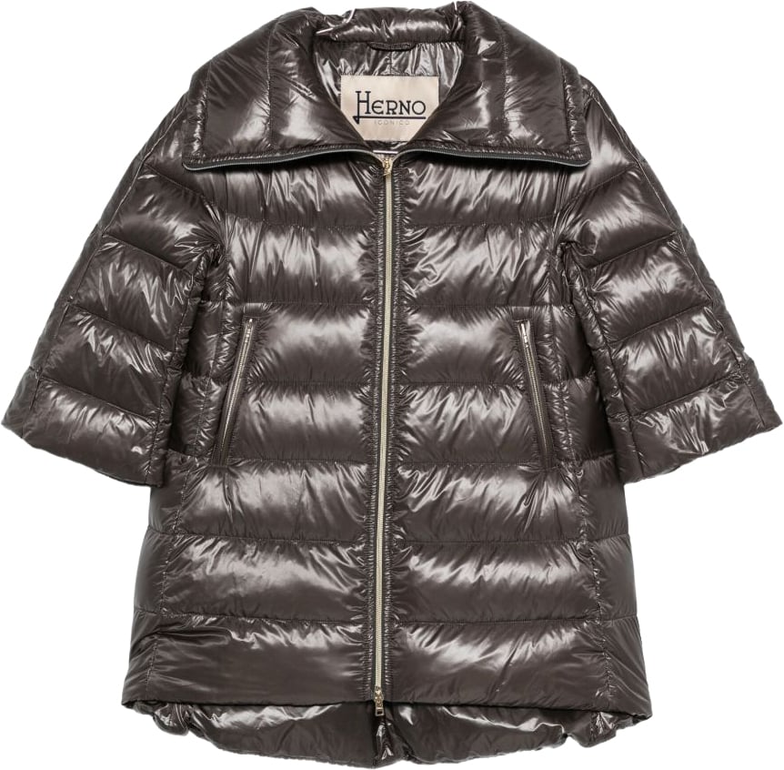 Herno Coats Dark Grey Taupe