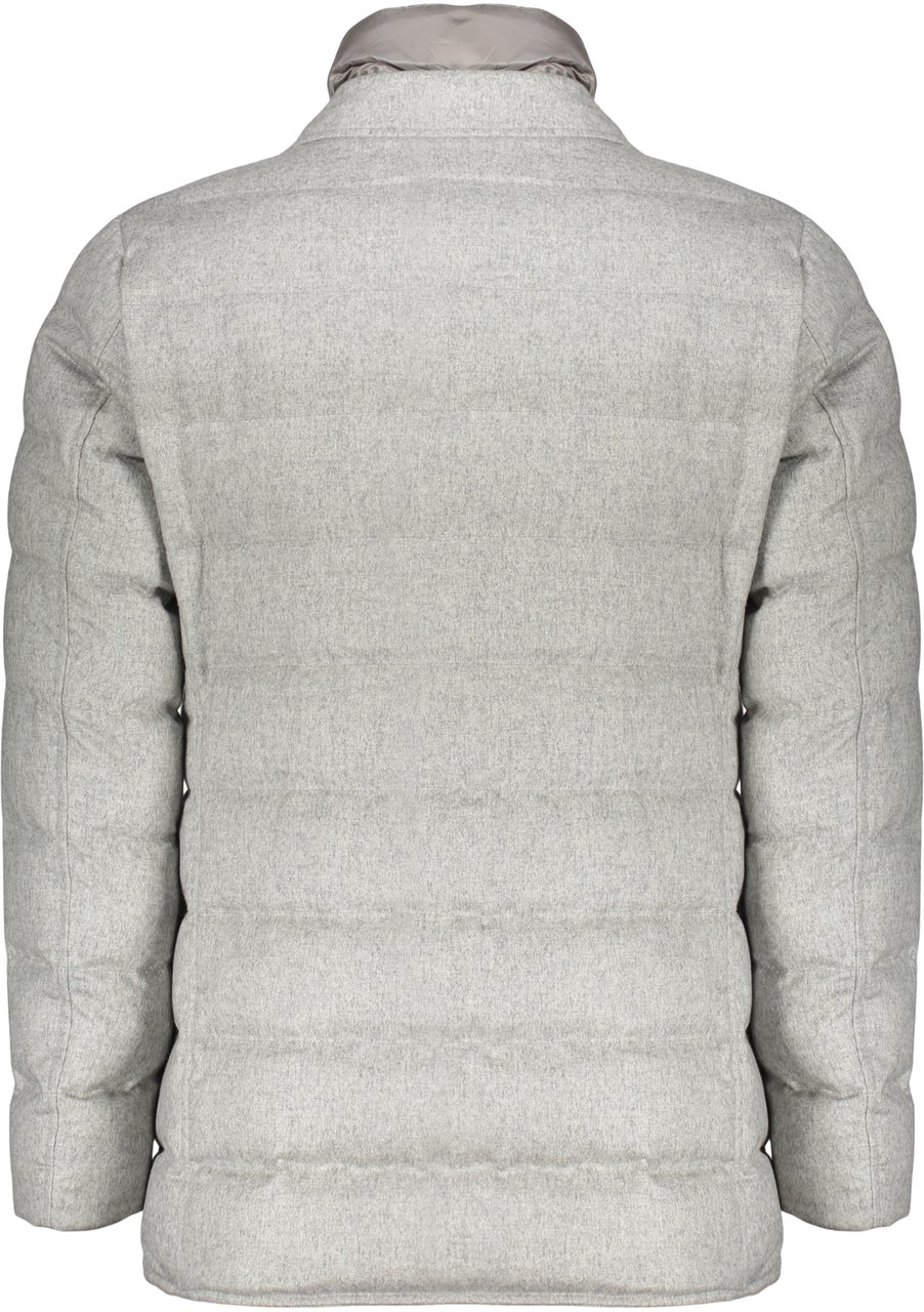 Herno Light gray padded jacket elegant and modern Grijs