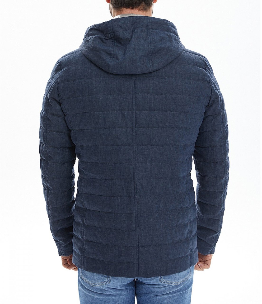 Herno Herno Linen Quilted Jacket Blauw