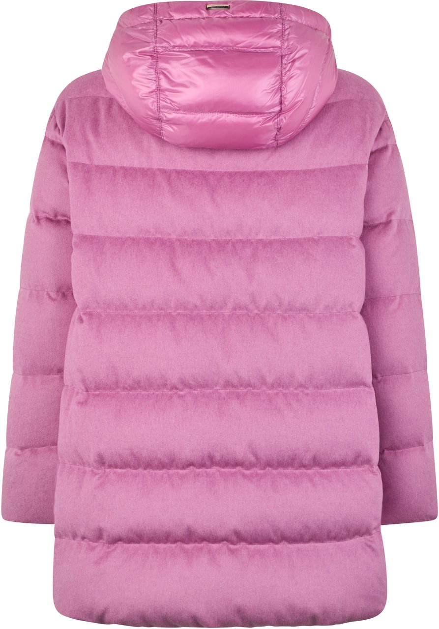 Herno Pink padded jacket, warm and functional Roze