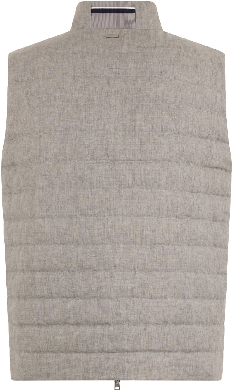 Herno Fawn colored vest with modern and versatile design Grijs