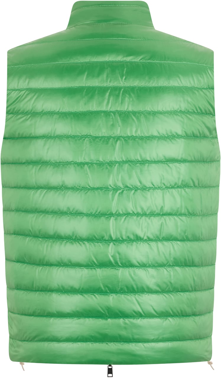 Herno Green padded gilet with a minimalist and versatile design Groen