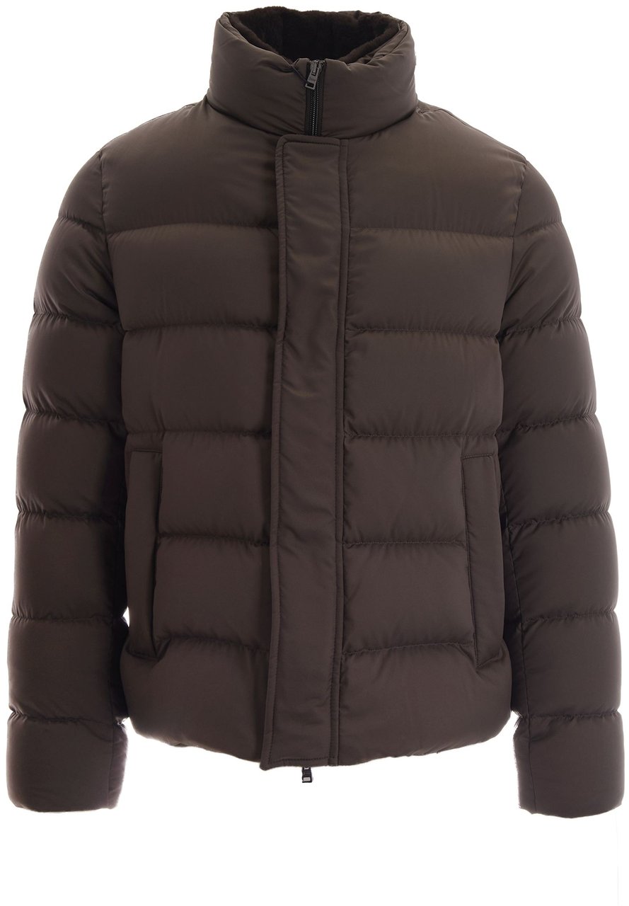 Herno Coats Tortora Scuro Taupe