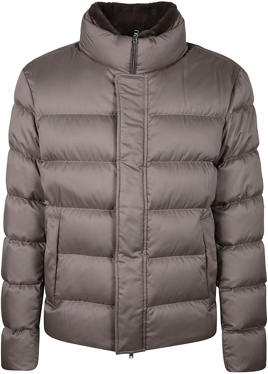 Herno Arendelle Bomber Jacket Brown Bruin