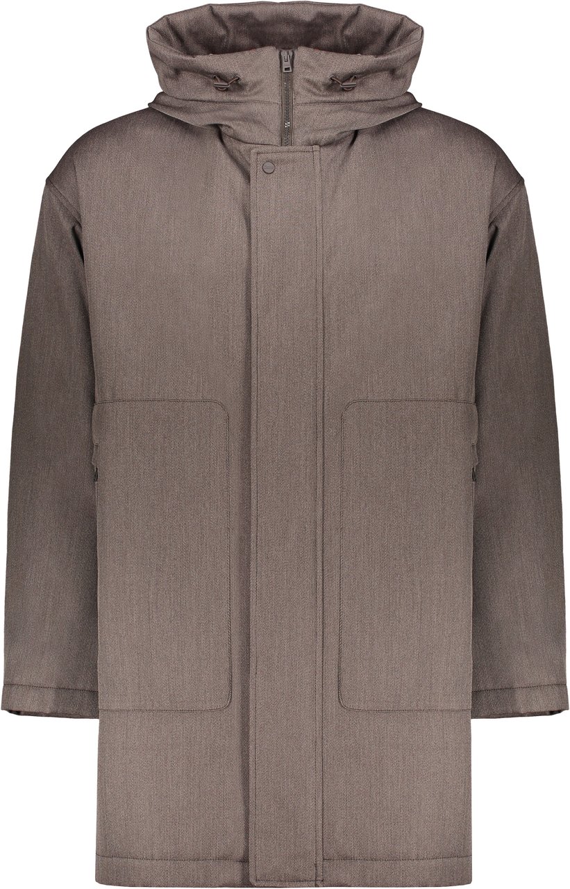 Herno Hooded full-zip down jacket Bruin