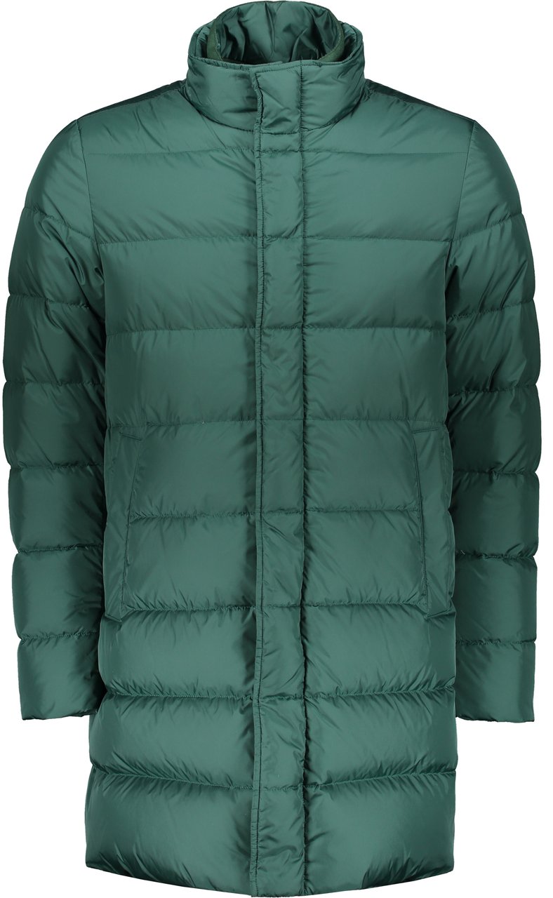 Herno Dark green down jacket modern and minimalist Groen